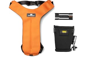 SLEEPYPOD Clickit Sport Plus - Crash-Tested and Safety Certified Car Seat Belt Harness for Dogs (Medium, Orange Dream)