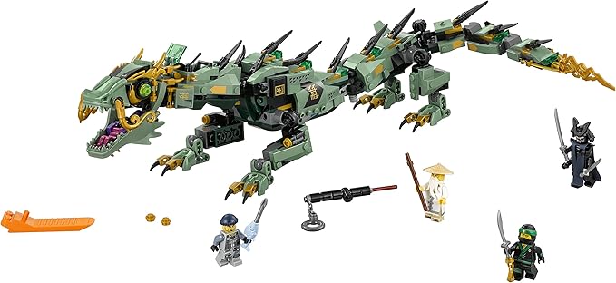 LEGO NINJAGO Movie Green Ninja Mech Dragon 70612 Ninja Toy with Dragon Figurine Building Kit (544 Pieces)