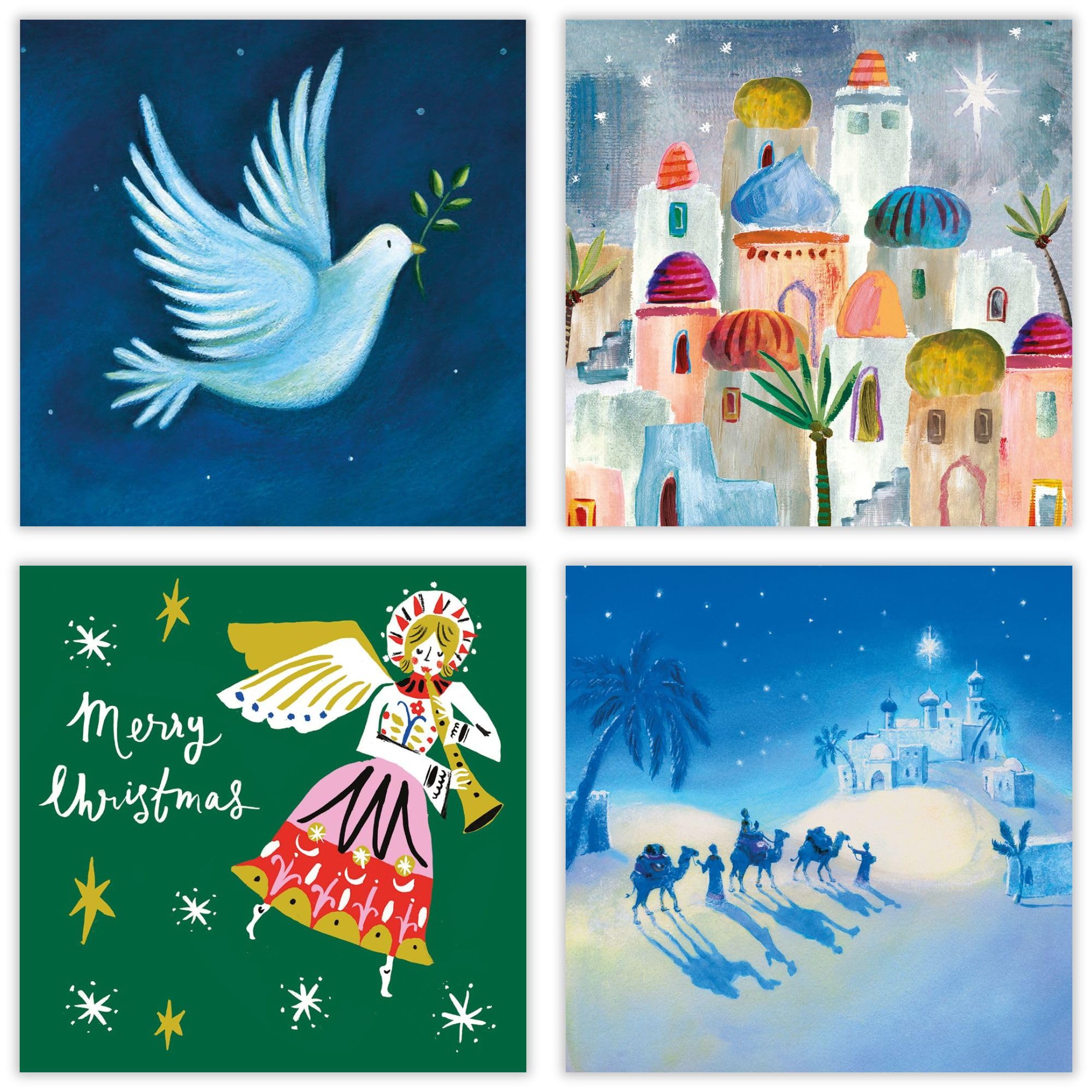 Macmillan Charity Boxed Cards - 20 Cards, 4 Designs - The Christmas Journey