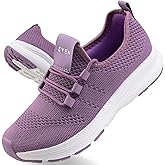 ZYEN Wide Toe Box Shoes Women Non-Slip Ultra Light Running Sneakers Extra Wide Feet Arch Support Walking Shoes Tennis Diabetes Breathable Gym Workouts 6-12