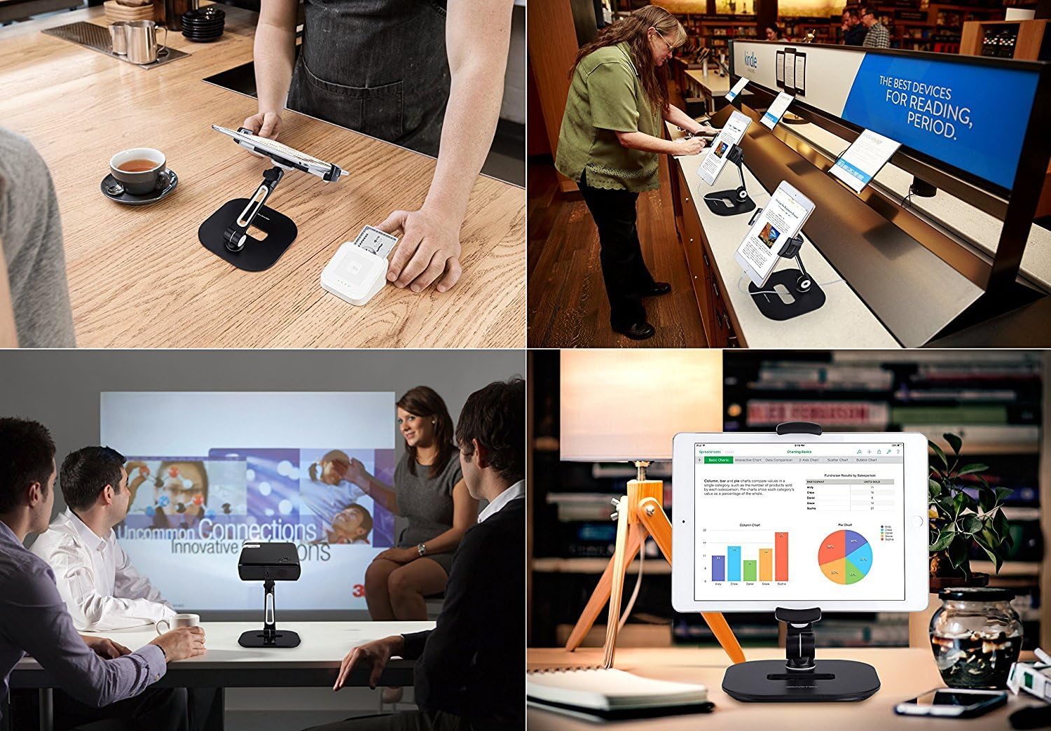AboveTEK Tablet Stand Holder, Stylish Aluminum iPad Stands - Image 3