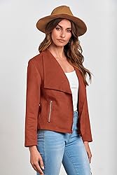 PRETTYGARDEN Women's Faux Suede Jackets 2024 Fall