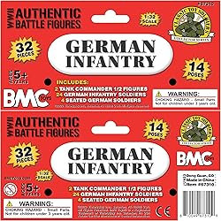 BMC CTS WW2 German Infantry Plastic Army Men - 32pc