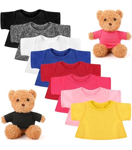 Camiseta De Oso De Peluche De 30 Cm – Ropa Suave Y Fácil De Poner Para Ositos, Ideal Para Coleccionistas Y Juegos De Disfraces