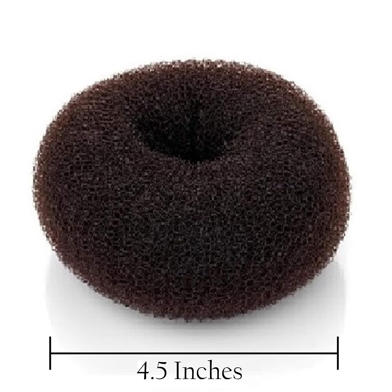 Beaute Galleria Hair Donut Bun Maker Ring Style Mesh Chignon Ballet Sock Bun (X-Large, Brown): Beauty