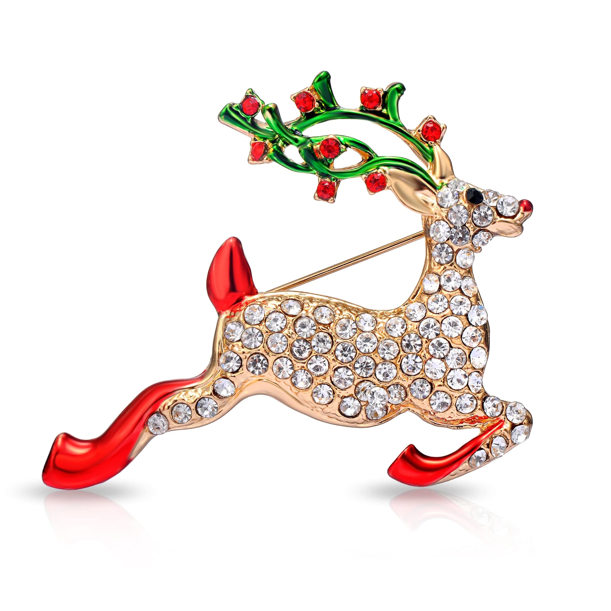 Philip Jones Reindeer Christmas Brooch