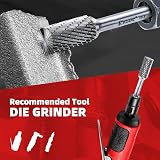 EZARC SB-5 Tungsten Carbide Burr 1/4 In Shank Cylinder End Cut Double Cut view 6