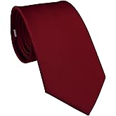 ZENXUS Extra Long Solid Tie for Men Big and Tall, 63 or 70 inch XL Plain Ties