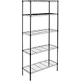 AmazonBasics 5-Shelf Shelving Unit - Black