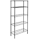 AmazonBasics 5-Shelf Shelving Unit - Black