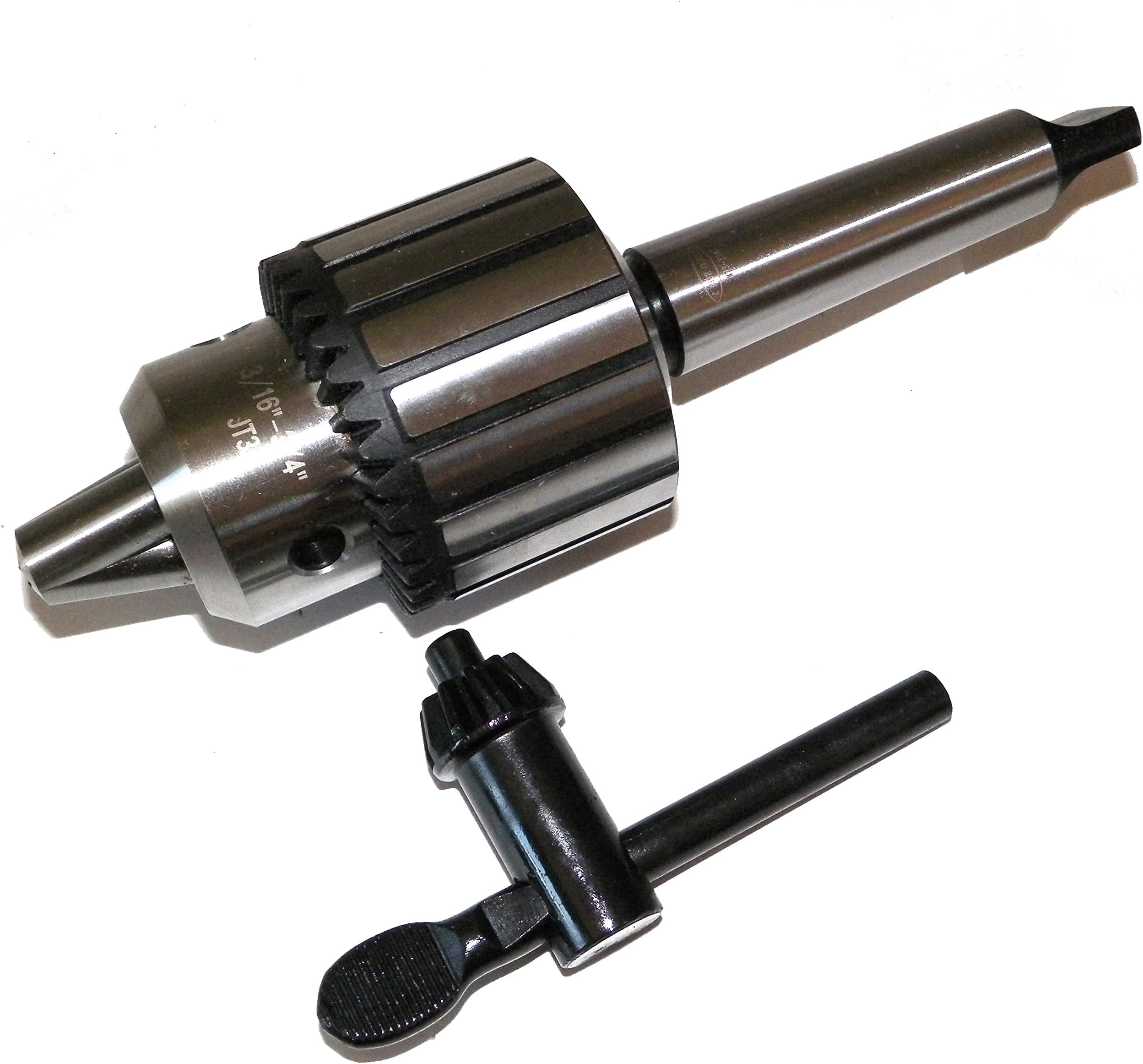 3/16"- 3/4" Heavy Duty Drill Chuck with Chuck Key and 3MT Arbor