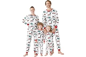 PATPAT Christmas Pajamas For Family Classic Print Cozy Shirts with Comfy Trousers Festival Christmas Pajamas Set