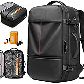 IKYWT Vacuum Seal Backpack Travel with Ultra-Powerful Pump, 80L Expandable Travel Backpack with Vacuum System w/TSA Lock