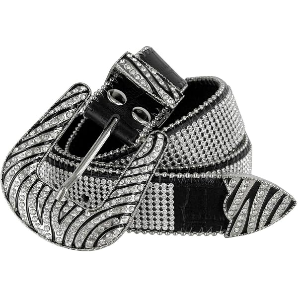 Amazon.com: Beltiscool Hair Calf Rhinestone Ornaments Zebra  display picture 1