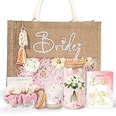 Bridal Shower Gifts, Bride To Be Gifts Box, Bachelorette Engagement Wedding Party Gift, Future Mrs Newly Engaged Ideas for Bride to Be, Bachelor Party Fiance Gift for Women, Bridal Tote Bag Glass Cup