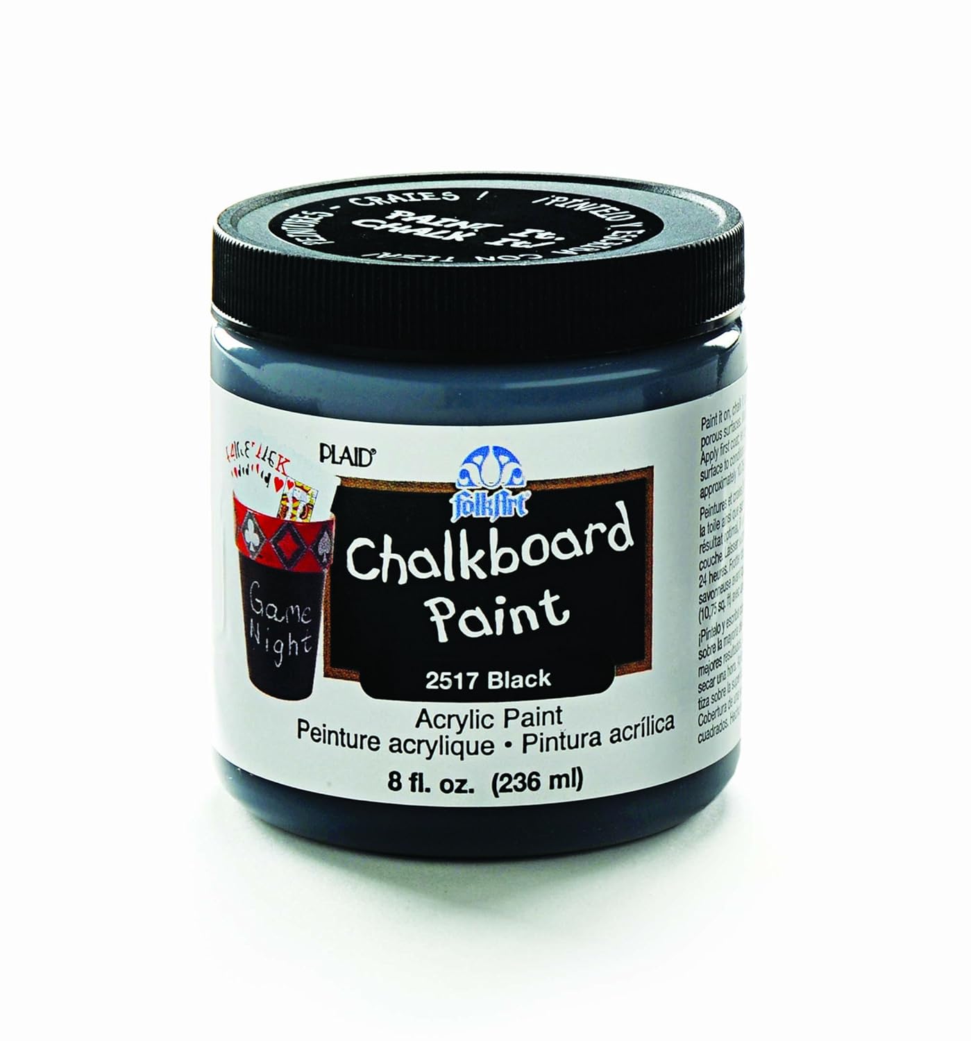 Buy Folkart Chalkboard Paint, Black (8 Ounce) Online at Low Prices ...