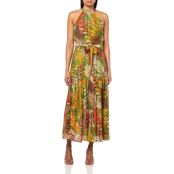 majorelle blue sleeveless halter neck dress Shana Halterneck Maxi Dress Blue