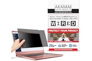 Akamai Office Products Privacy Screen Filter Widescreen Laptops Anti Glare (13.3 inches Diagonal, Black)