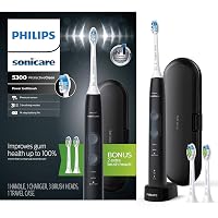 Philips Sonicare 5300-Rechargeable Electric Toothbrush with 3-Brush Head