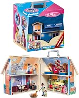 Playmobil 70985 City Life Take Along Doll House with 4 Rooms 64-Piece Set view 1