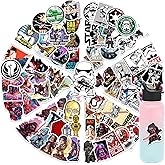 100Pcs Cool Star War Character Stickers for Water Bottles Skateboard Luggage Laptop Bumper Waterproof Vinyl Stickers Bulk for Boys Teens Adults (starw)