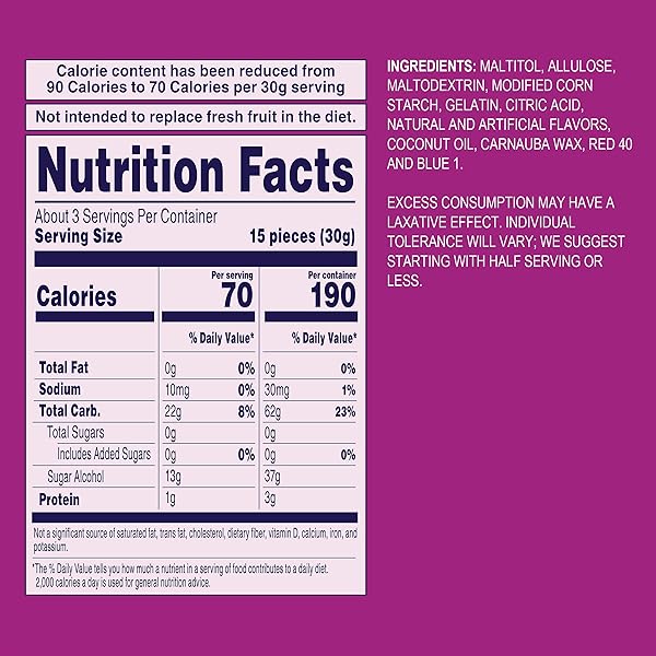 WELCH’S ZERO SUGAR FRUITY BITES, BERRIES ‘N CHERRIES SNACK PACK, GLUTEN FREE & SUGAR FREE SNACKS, 3OZ SNACK PACK (PACK OF 1)