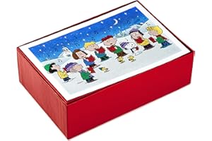 Hallmark Boxed Christmas Cards, Peanuts Gang (40 Cards with Envelopes), 1XPX2803