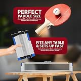 ZENO Portable Table Tennis Set with Net Paddle Balls Storage Case view 5