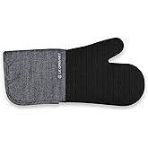 Le Creuset Textile Oven Mitt,15", Noir