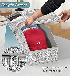 AOODA 2 PCS Stackable Hat Storage for Baseball