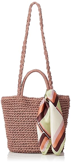 Amazon カシュカシュ スカーフ付き2wayハンドルカゴバッグ 01 00