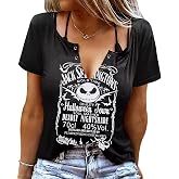 Halloween T Shirt Women Pumpkin King Shirts Face Characters Shirt | Halloween Party Tshirt Halloween Pumpkin King Tee Tops Pumpkin King Halloween Clothing For Women
