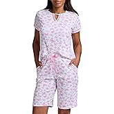 Karen Neuburger womens Short Sleeve Bermuda Set