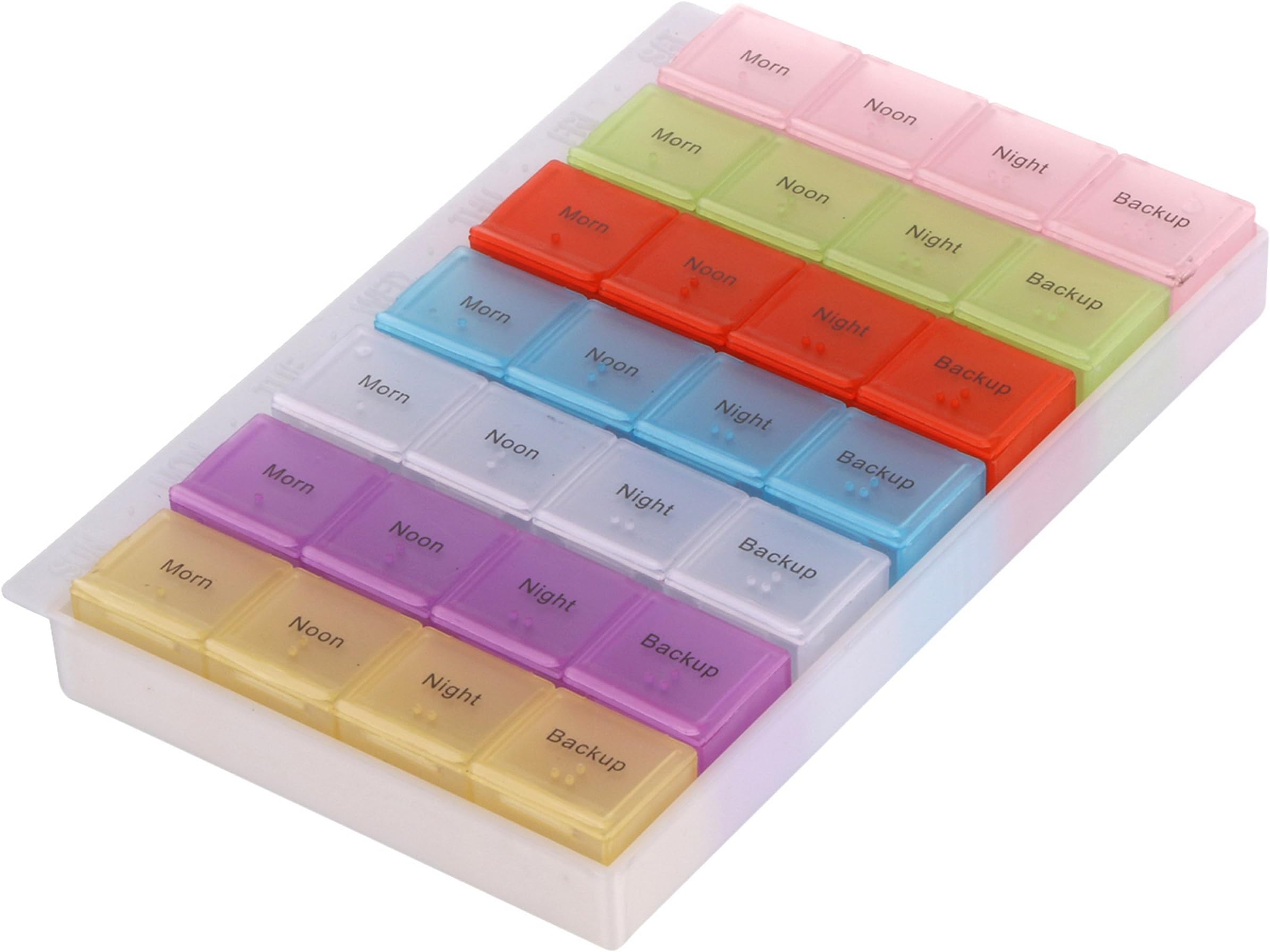 Miamour 7 Days Pill Plastic Box with Tray