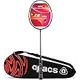 Apacs Nano Fusion Graphite Speed 722, 76g, 30LBS, Ultra Lightweight Unstrung Badminton Racket with Full Cover (Black)