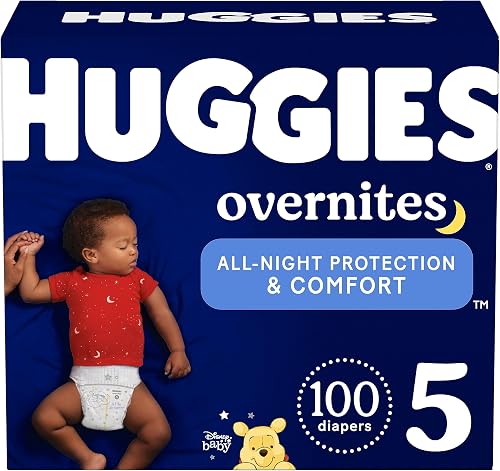 Huggies Overnites Nighttime Baby Diapers, Size 5, 100 Ct