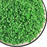 Edible Sugar Green Grass Sprinkles Football Field Cake Cupcake Toppers Cookie Decorations Sweet Dessert Sprinkle for Cake Decorating St. Patricks day, 3.4 oz