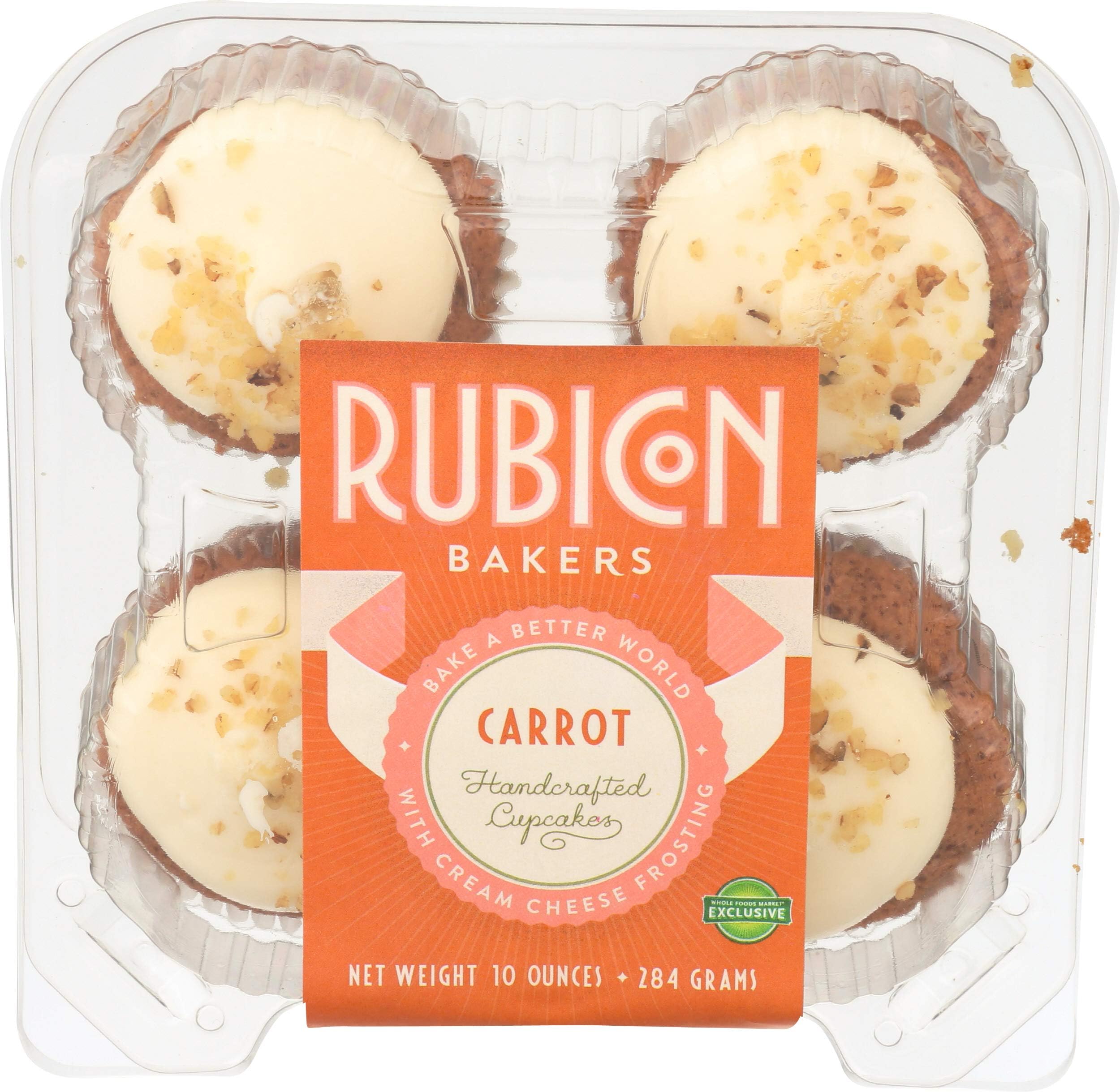 Rubicon Bakery, Cupcakes Carrot, 10 Ounce