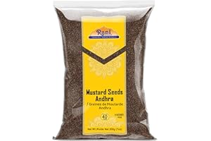 Rani Andra Mustard Seeds (Rai) Whole Spice (Rai Sarson) 7oz (200g) All Natural ~ Gluten Friendly | Non-GMO | Kosher | Vegan |