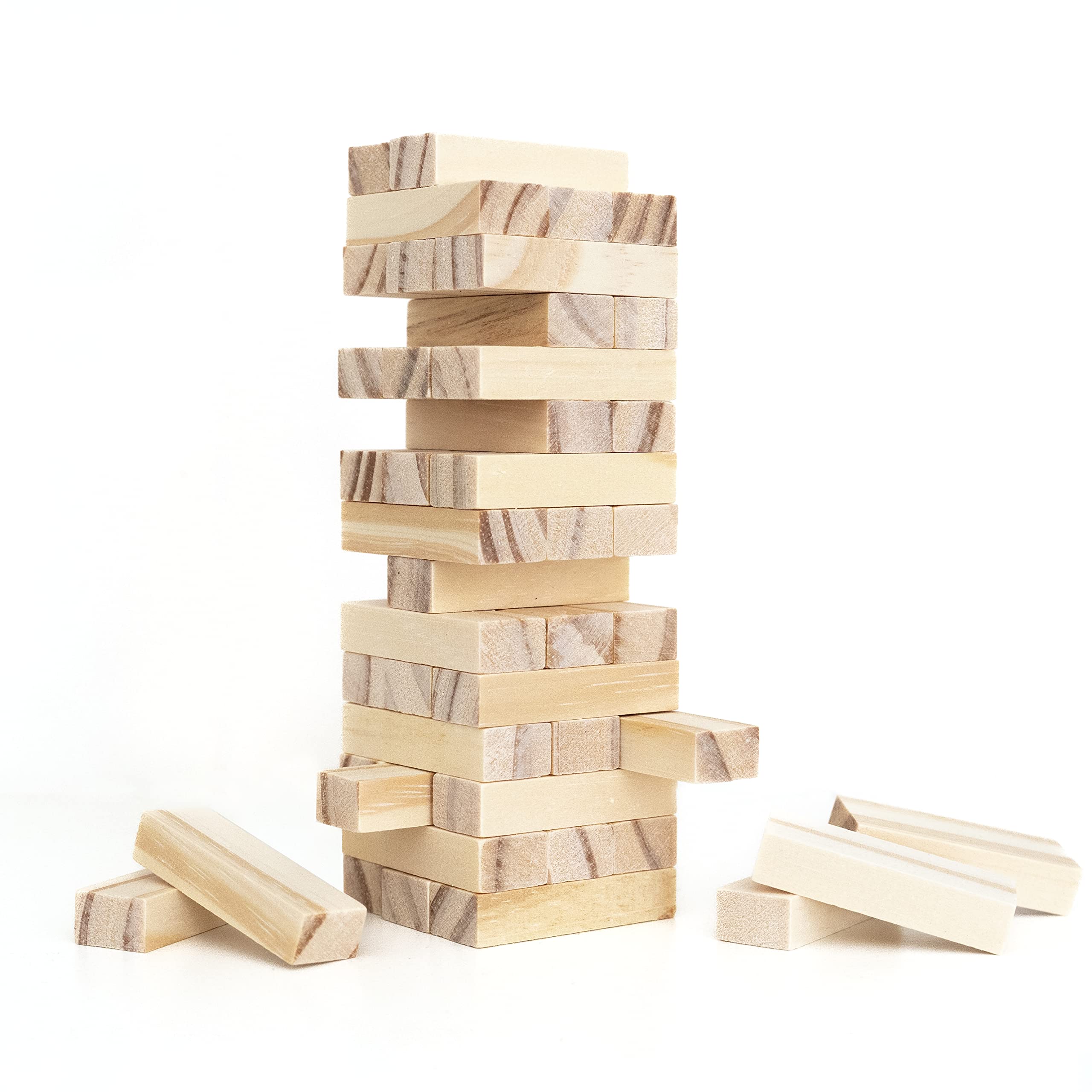Chinchilla® Wooden wobble tower | travel wobble tower | stacking game for the whole family | skill game | entertainment fun on the go | train your fine motor skills