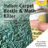 Zero In Carpet Beetle & Moth Killer Spray 300ml Odour Free view 2