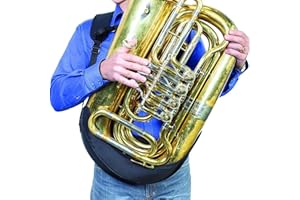 Neotech Holster Harness for Tuba, Baritone, Euphonium - Neoprene Material, Ambidextrous, Fully Adjustable, Comfortable Shoulder Strap, Protective Padding, 18" (Tuba)