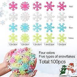 100PCS Removable Colorful Glow In the Dark