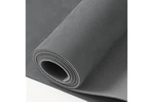 otoez Suede Headliner Fabric with Foam Backing Material 60" x 108" Gray Interior Replacement Material for Car RV Boat Home Repair DIY Headliner Material, Dark Gray