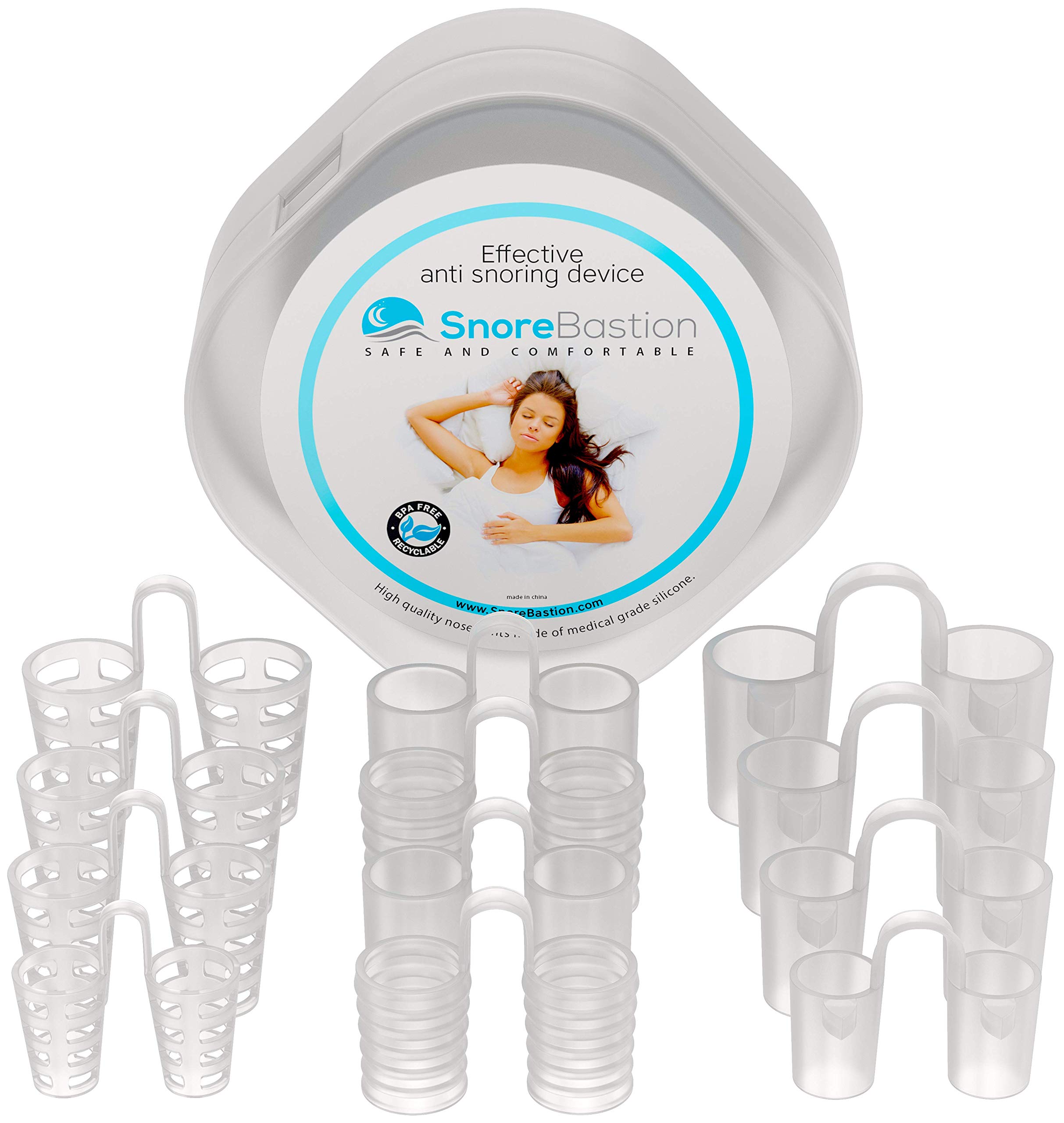 Anti Snoring Nose Vents by Snore Bastion 12 Nasal Cones Nasal