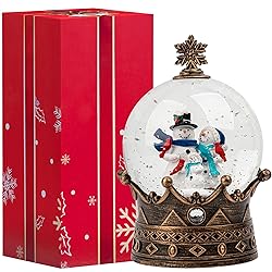 Christmas Snow Globe Lantern Water Glittering