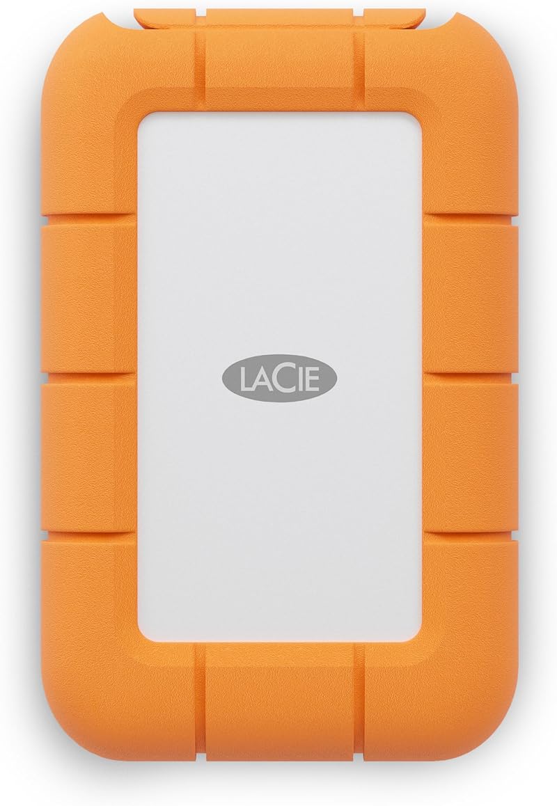 LaCie Rugged Mini SSD 1TB USB C Shock-Resistant Portable Drive