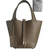 Mini Bucket Tote Handbag (Khaki)