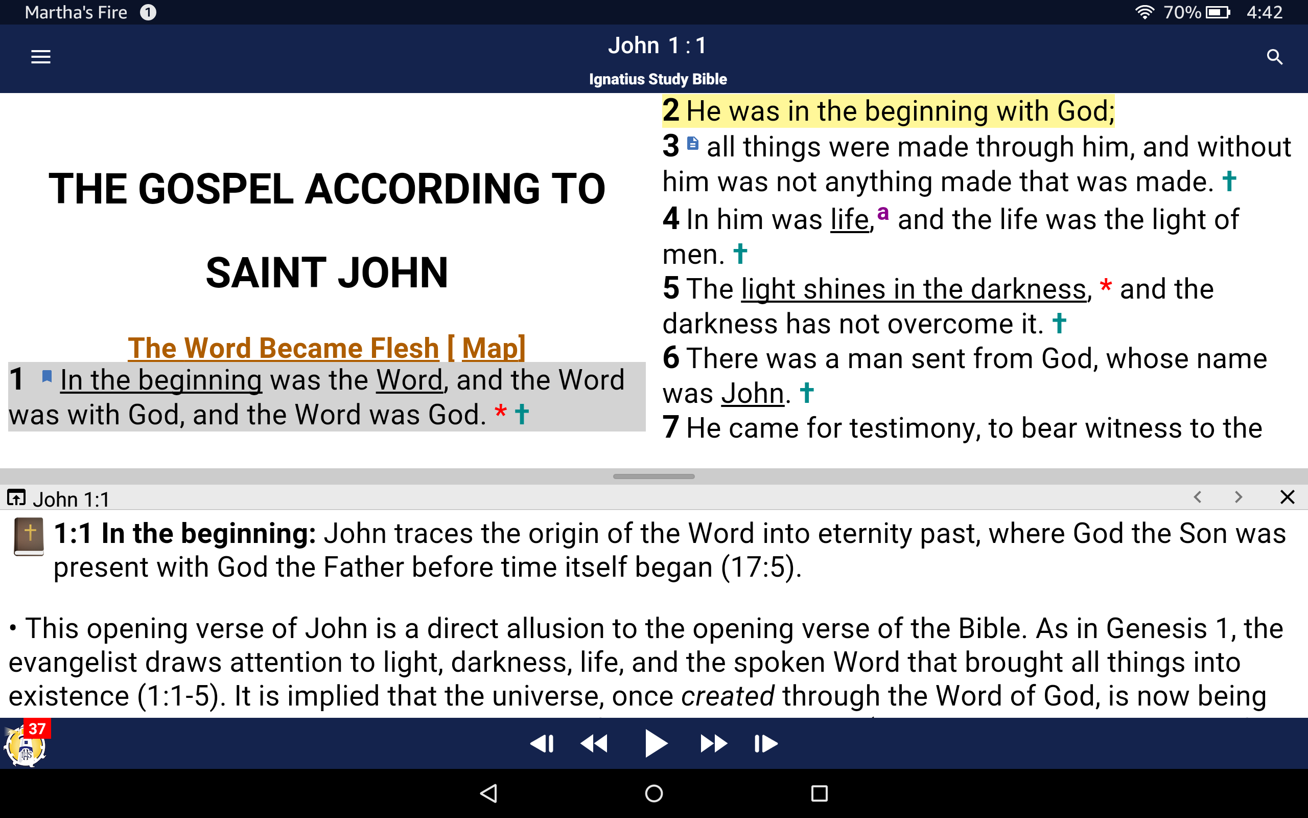 Catholic Study Bible App IgnatiusAugustine