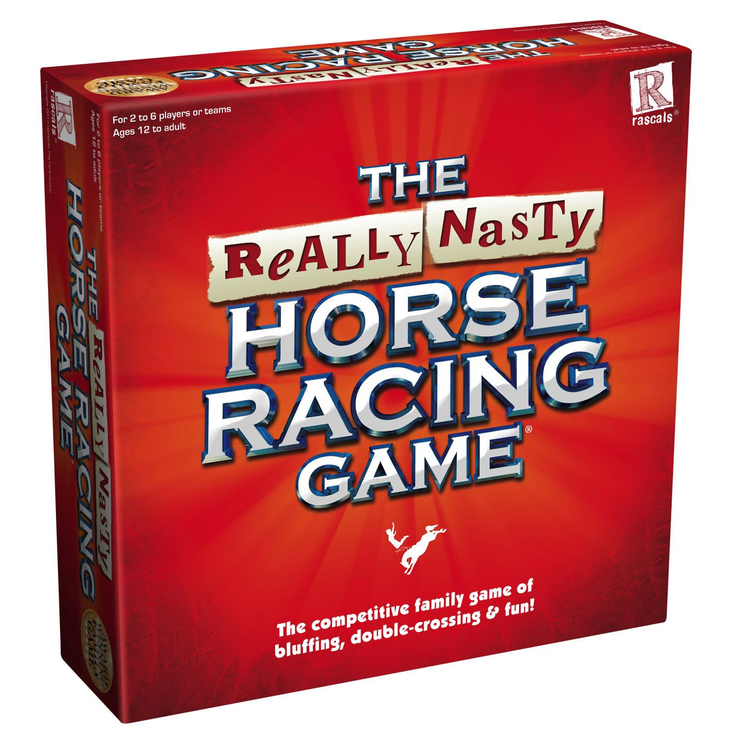 Rascals | Really Nasty Horse Racing Game | Party Family Game | Ages 12+ | 2-6 Players | 90+ Minutes Playing Time